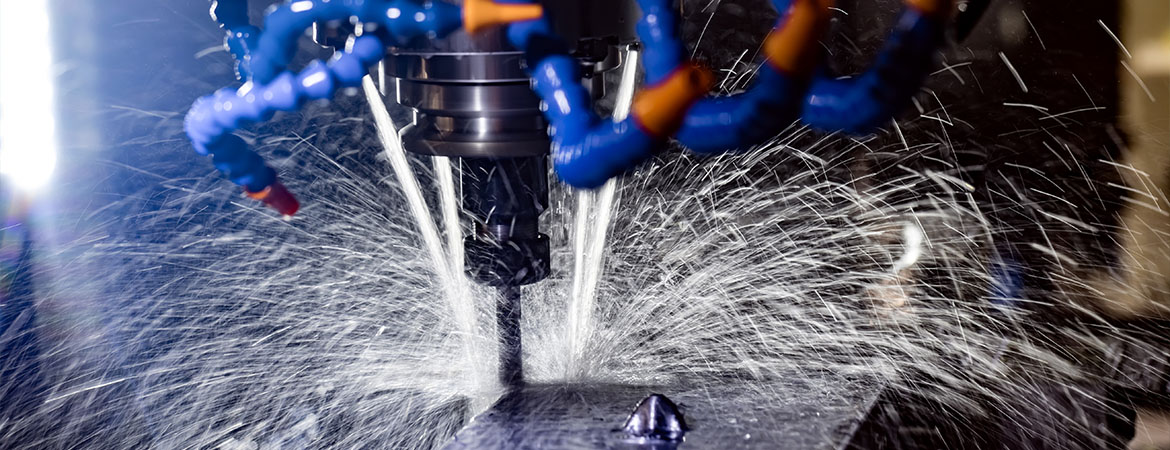 Metal cutting and machining workshop supporting a custom production route