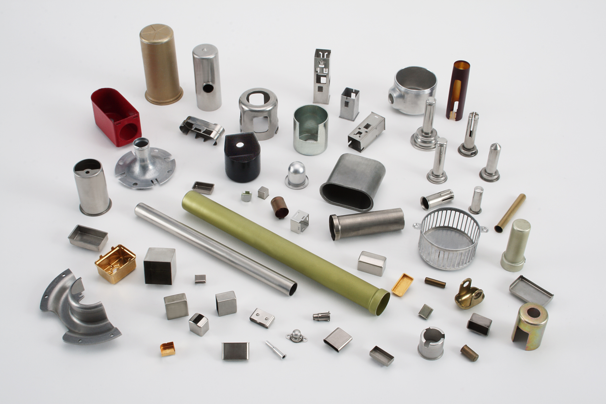 Deep drawn cups, sleeves, and formed metal part collection