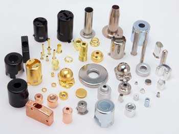 Collection of deep drawn metal components and cylindrical parts