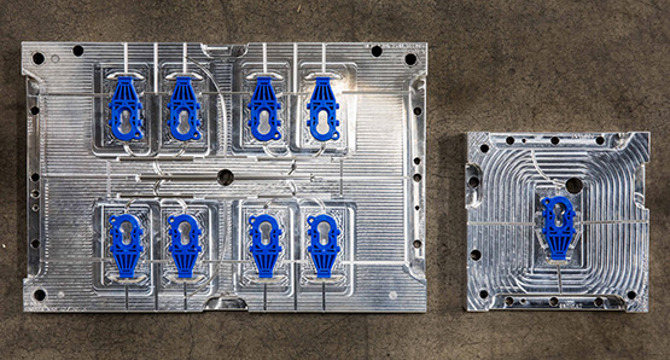 Custom multi-cavity injection mold tooling for OEM plastic components